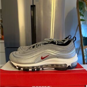 Nike Air Max 97 in Silver with Red Details